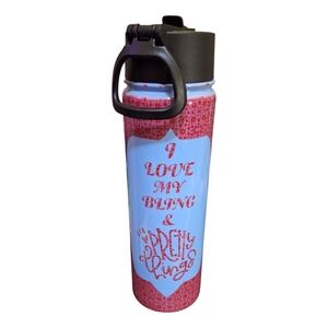 TUMBLER HANCRAFTED "I LOVE MY BLING & PRETTY THINGS"